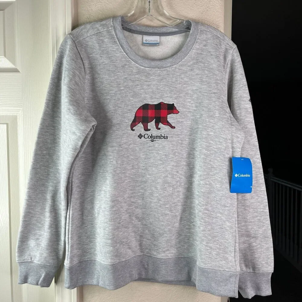 Women's Hart Mountain™ II Graphic Crew Sweatshirt Grey New Size M #558